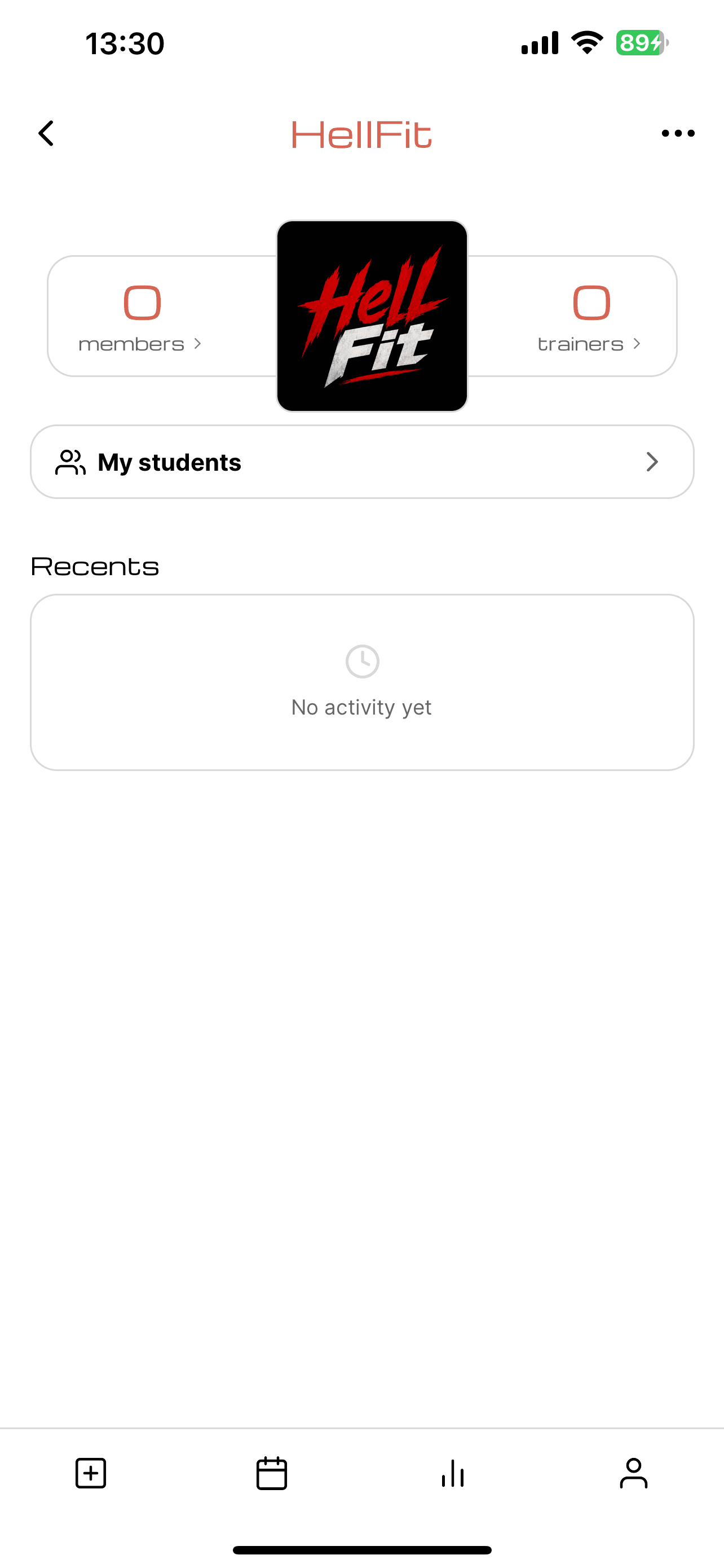add your trainers, follow their activity